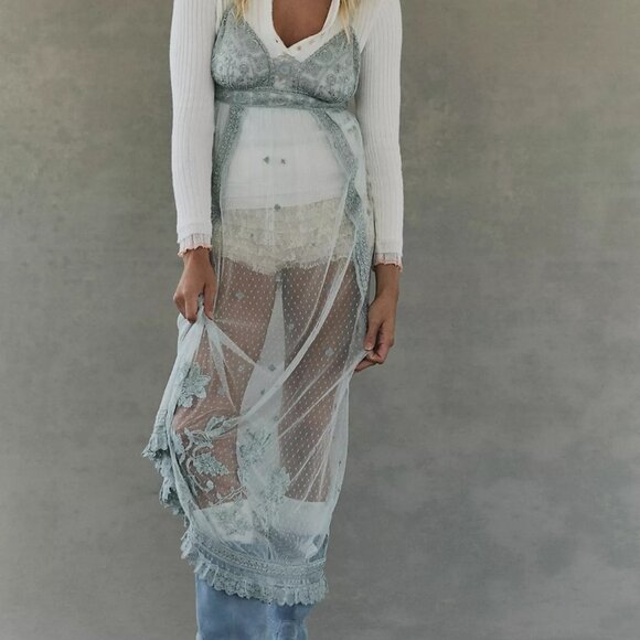 Free People Other - Free People Intimately So Into You Maxi Slip in Pond Water